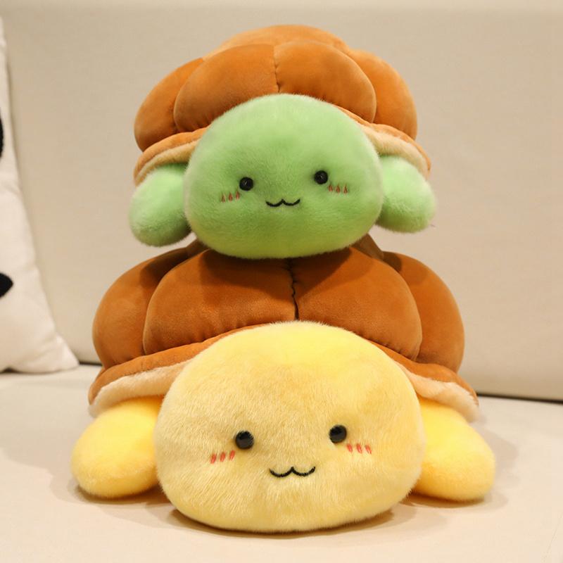 30/40 cm Cuscino Peluche Tartaruga Pane Carina Ciondolo Peluche Tartaruga Pane Kawaii Giocattolo Animale Morbido Riempito Decorazione per la Casa