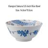 Japanese Mino Ware Ceramic Tableware Set: Creative Underglaze Fruit Plate, Noodle Bowl, and Rice Dish.