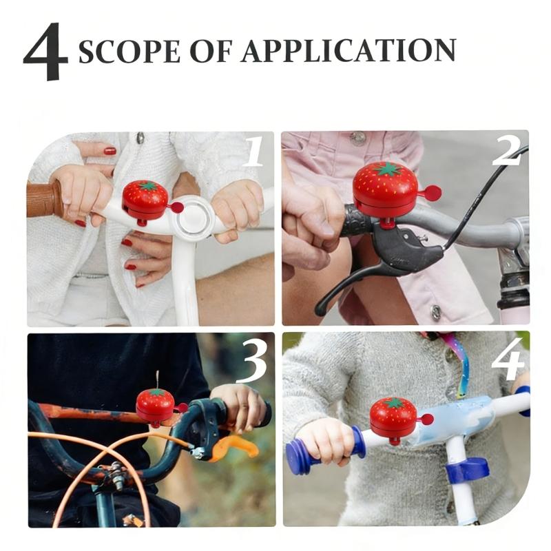 Tire Shape Bicycles Bells Producing Clear Audible Rings Waterproofed Construction Simple Mount On Handlebars For Safety