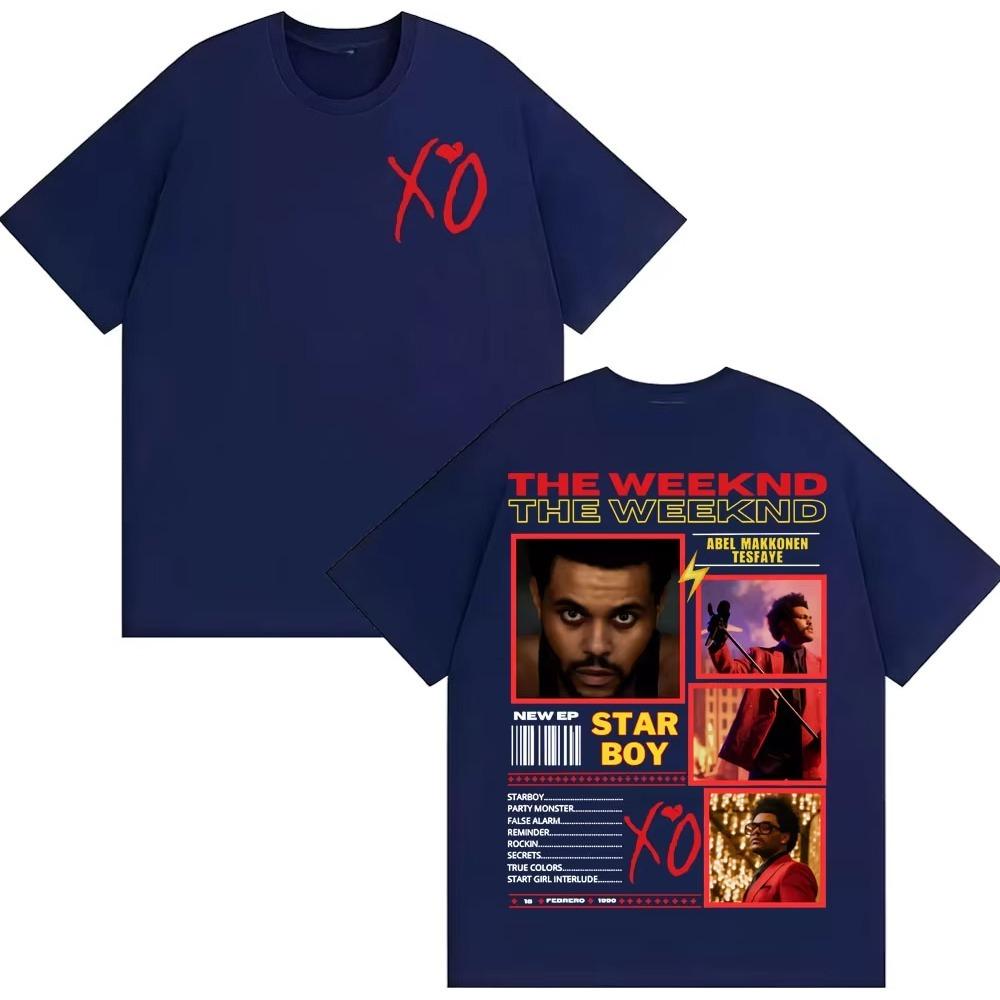 Rapper The Weeknd Xo Album Tour 2026 Graphic T Shirt Unisexs Fashion Hip Hop Punk Street Tshirts Casual Cotton Tshirt Summer