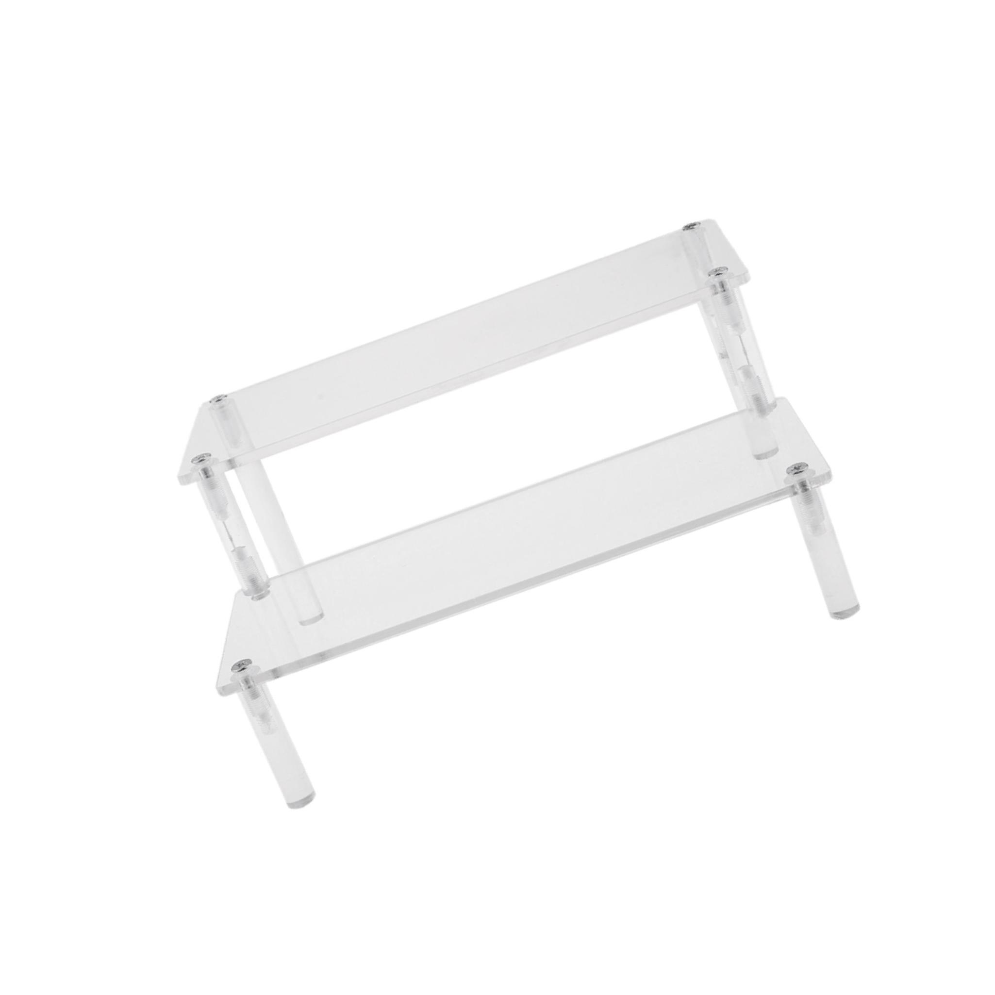 

Acrylic Display Stand Riser for Jewelry Models Toys Storage, Stand 2 tiers 20x15cm