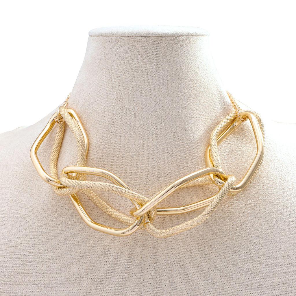 Trendy European & American Geometric Chunky Chain Hip-Hop Necklace for Women