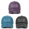 Dad Mom Embroidered Baseball Cap With Cotton Material For Summer Casual Style