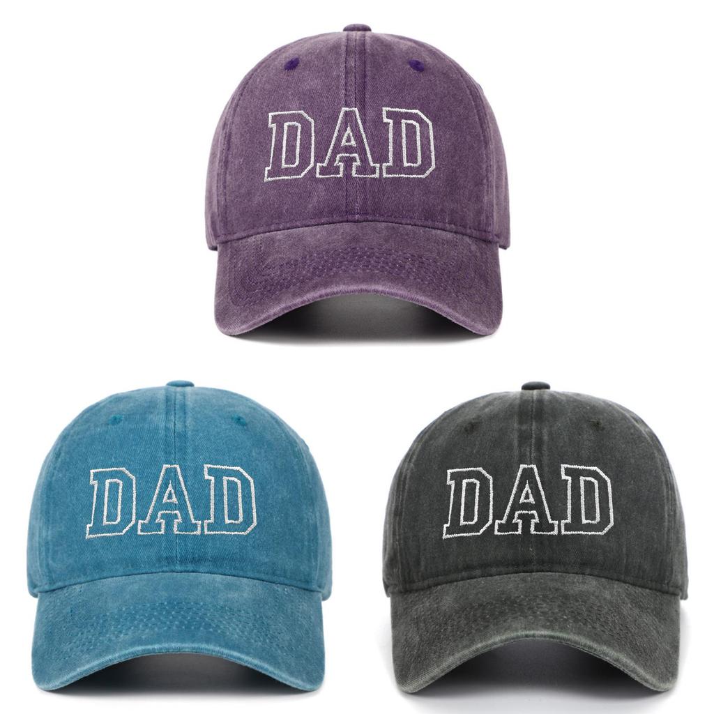 Dad Mom Embroidered Baseball Cap With Cotton Material For Summer Casual Style