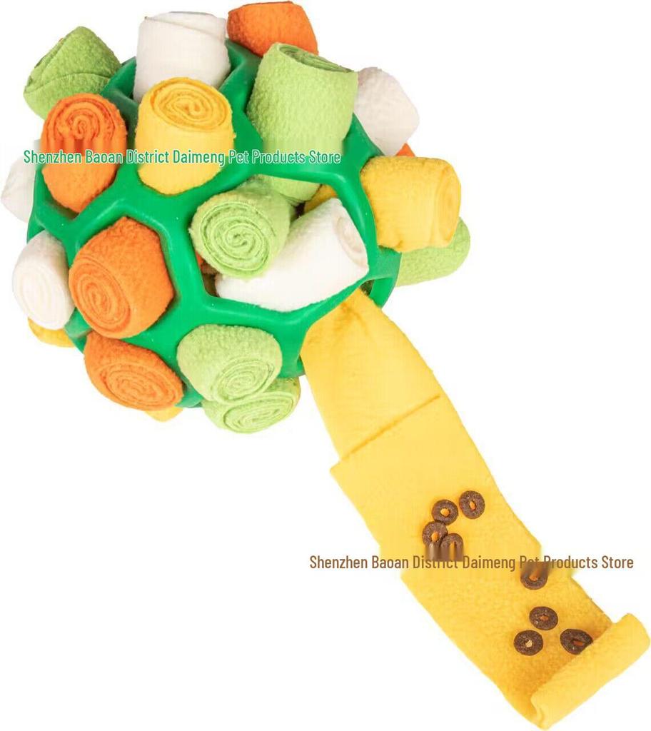 Pet Sniff & Play: Hidden Food Rubber Ball Toy for Dogs