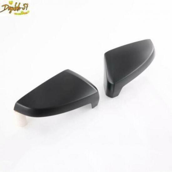 2PCS Matte Black Rearview Mirror Cover Cap Trim For Isuzu D-Max Dmax -