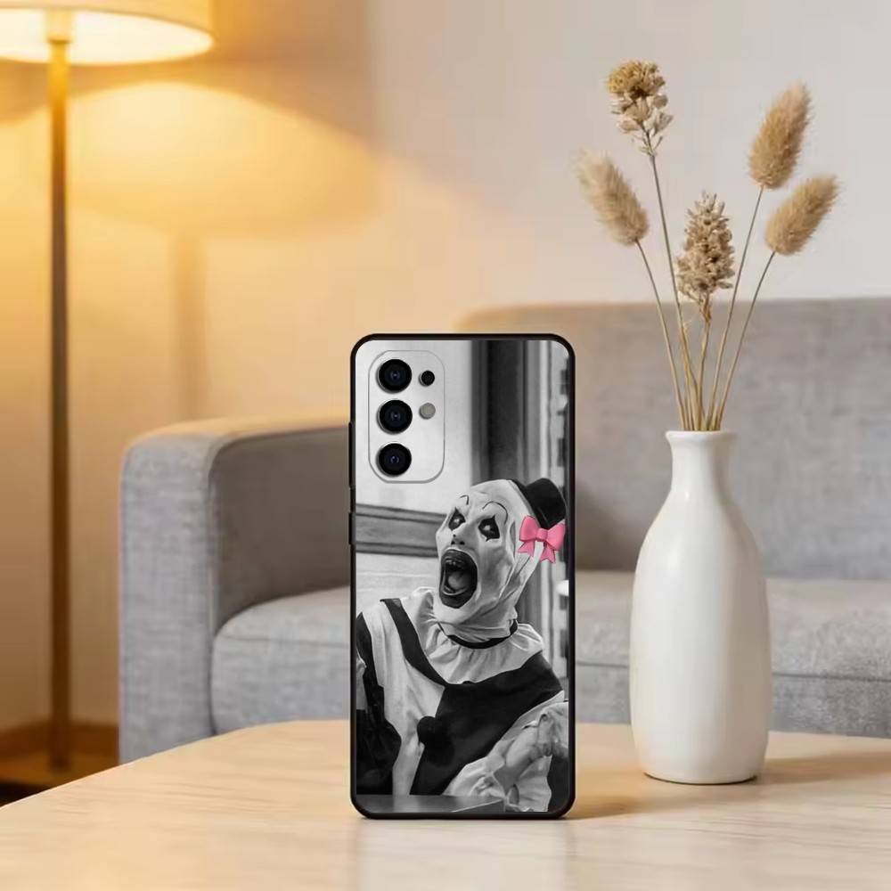 T-Terrifier H-Horror C-Clown Phone Case For Samsung S25,S24,S21,S22,S23,S30,Ultra,S20,Plus,Fe,Soft Silicone Black Cover