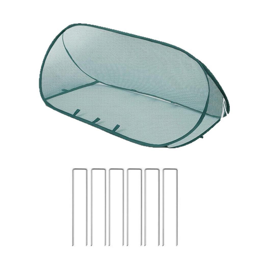

Pop-up Garden Mesh Plant Cover Rows With Ground Nails Foldable Protector Tent Foldable Plant Protection Netting Raised Beds