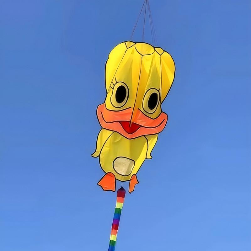 

Polyester Soft Duck Kite With Glassfiber Frame For Childrens Outdoor Play жовтий