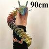 90cm Enorme 3D Geprinte Gewrichtsmobiliteit Loong Beeldjes Ornamenten Creatieve Draak Planten Rotsen Aquarium Landschapsdecoratie