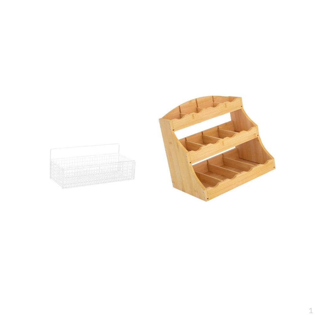 Efficient Kitchen Storage Solution for Organizing Tea Bags Coffee Seasonings And Condiments with
