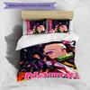 3pcs Demon Slayer6 Cover Set - Personalized Name, HD Printed Bedding with 1 Cover and 2 Pillowcases - Perfect for Home Decor, Easy Care