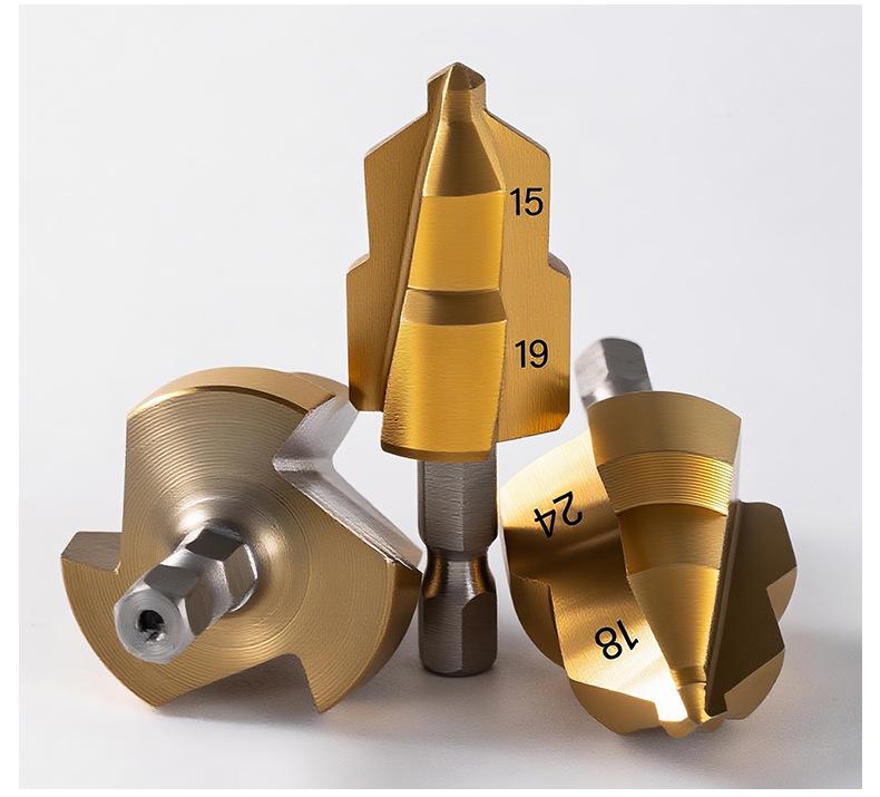 Upgraded Three-Blade PPR Outlet Drill Bit for Plumbing and Electrical Pipe Installation