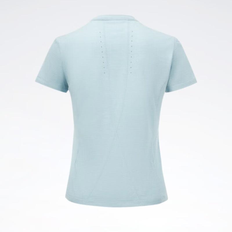 Reebok Casual Knitted Short Sleeve T-Shirt Women Tops Light-Blue 23RCS412WGB1