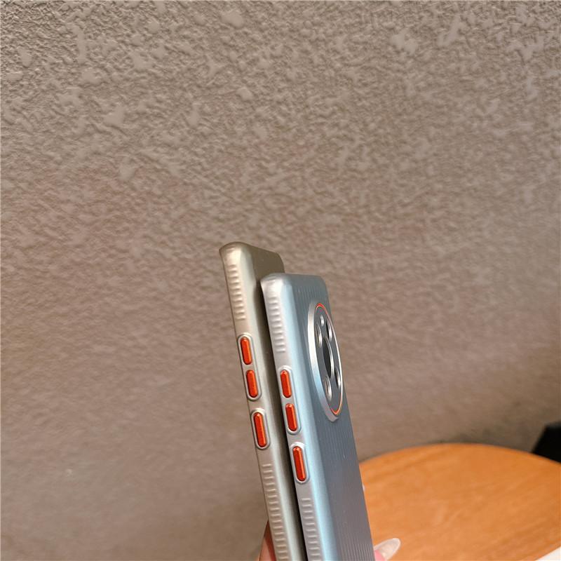 For Huawei Mate 50 50E 40 40E 30 30E Pro Plus Corrugated Grain Plating Metallic Paint Anti Fingerprint PC Shockproof Anti-Slip Back Cover Case Shell