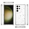 For Samsung Galaxy S23 Ultra Case Clear Acrylic TPU Hybrid Phone Cover with Laser-printed Film