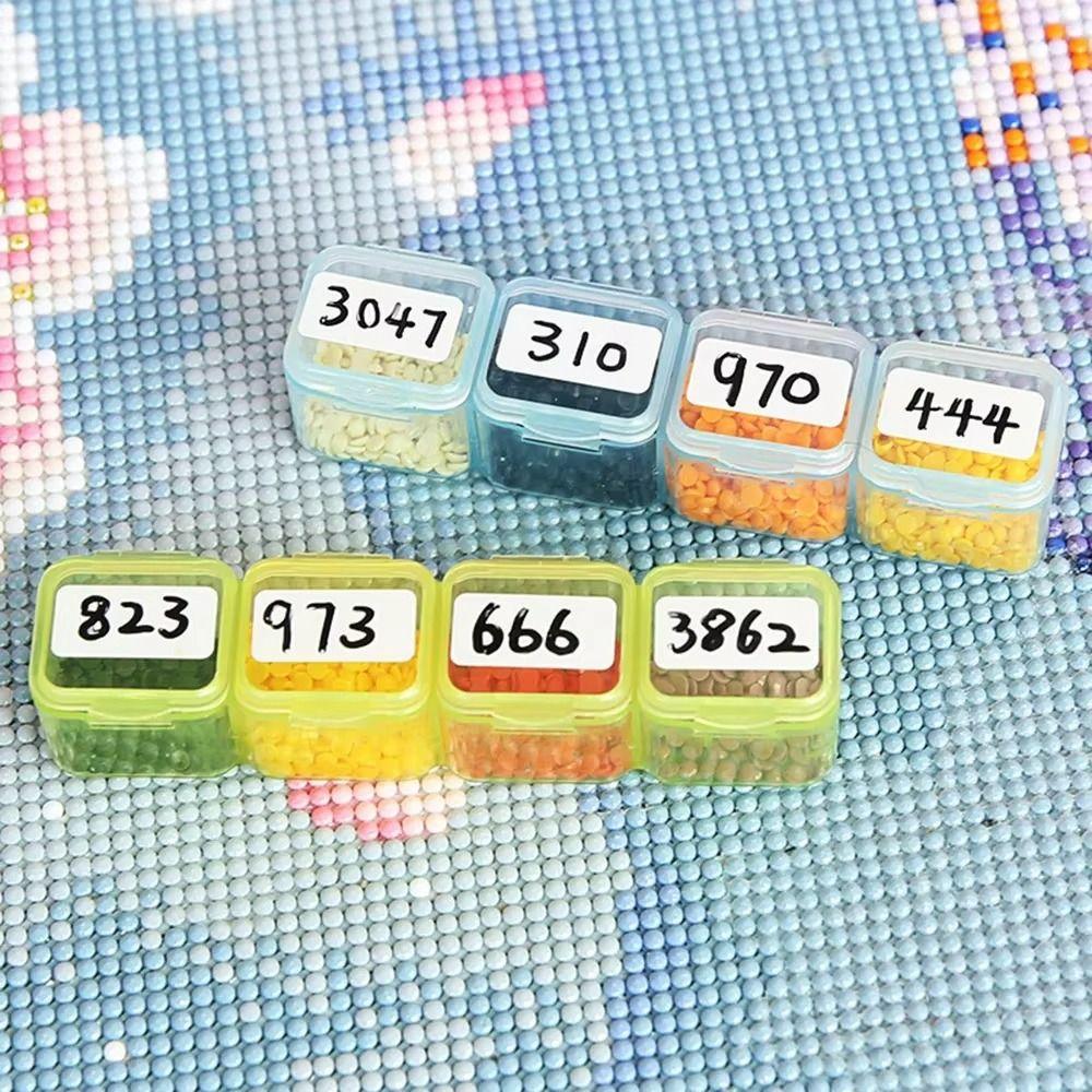 Clear Perler Beads Storage Boxes with Handle Storage Box Diamond Embroidery Accessories Drill Box