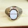 Opal Oval Cut Gemstone With 925 Sterling Silver Ring For Men's #B347 JL375682017590