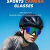 AI Smart Glasses with 800W Camera & Anti-Shake for Outdoor Cycling