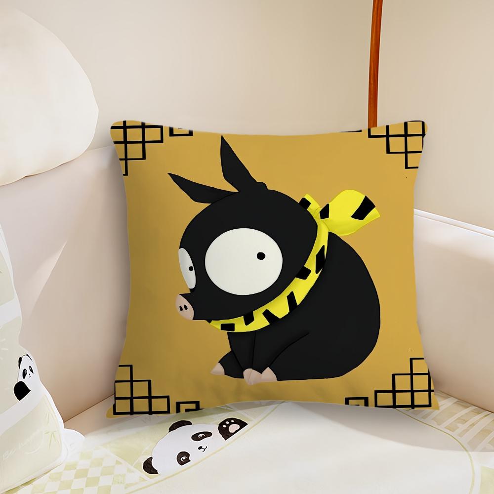 Anime Cute Ranma P Chan Ryogas pig cushion cover Living Room Headboard Office Cushion Bedroom Cushion Sofa Nap Time Pillow Case