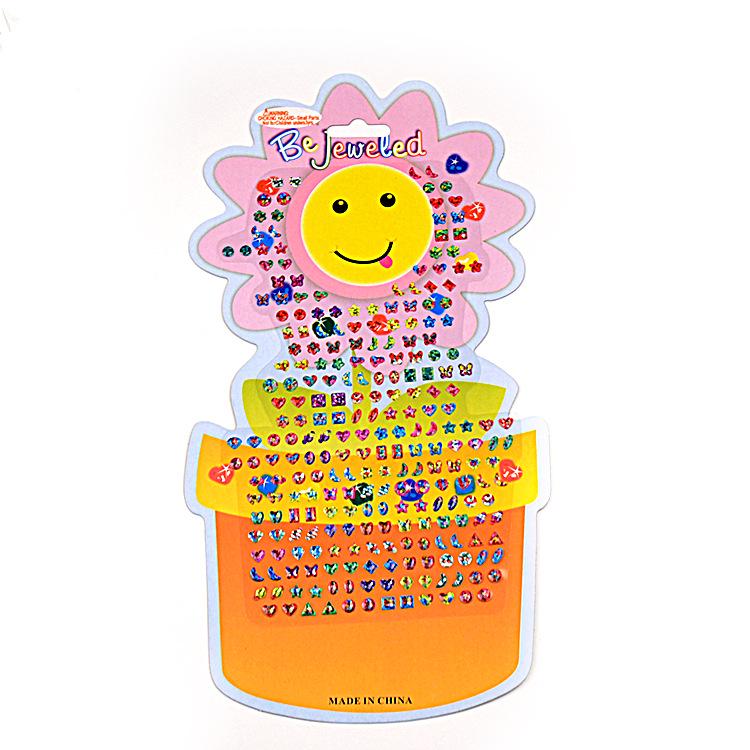 Excellence Award Cartoon Praise Stickers - Crystal Laser for Kids