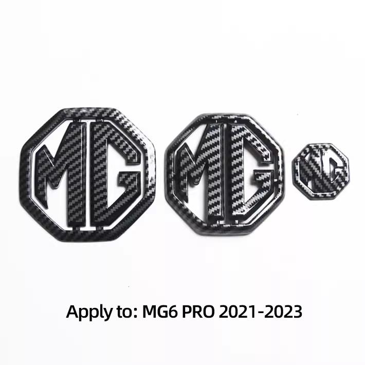 Car Front Badge Decoration Steering Wheel Sticker Rear Trunk Logo For MG Cyberster MG3 MG5 MG7 MG6 ZS ES5 ONE HS MG4 EV Cyber X VV222