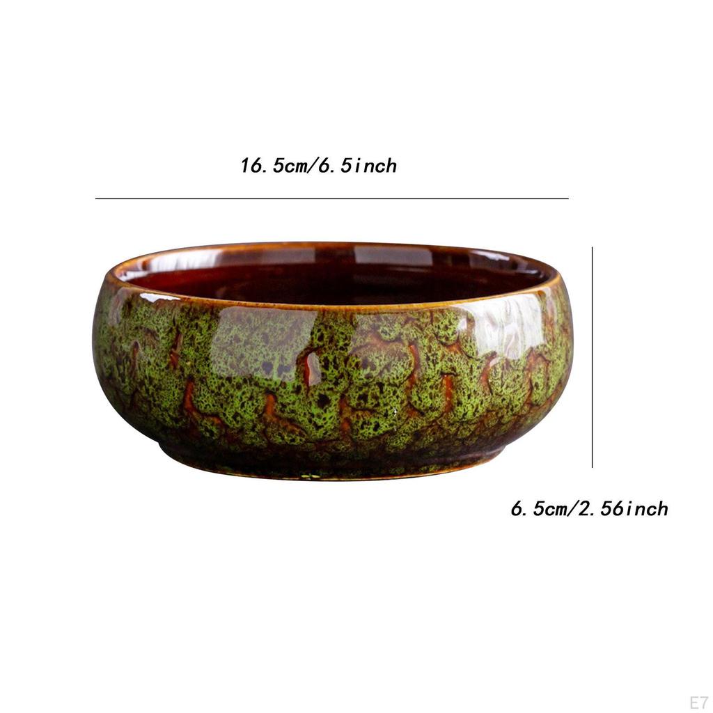 Bonsai Bowl Ceramic Planter for Indoor Plants Lotus Planting In Water Indoors