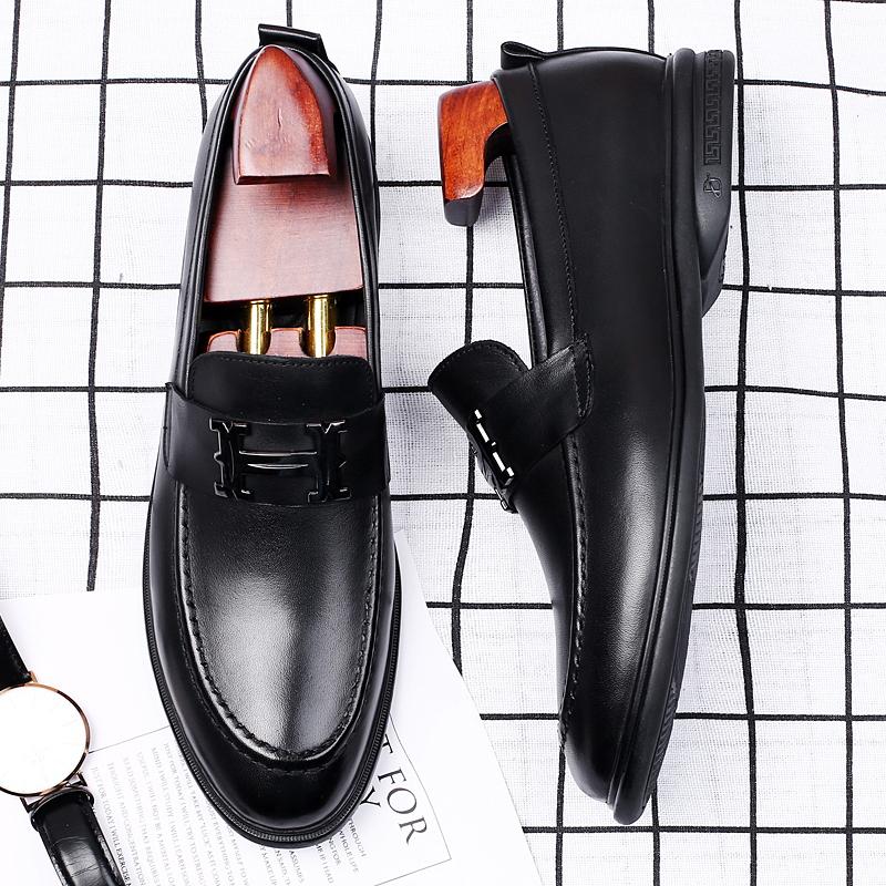 Genuine Leather Boat Shoes Men High Quality Slip on Loafers Men Flats Casual Shoes Luxury Brand Outwear Shoes Classic Loafers