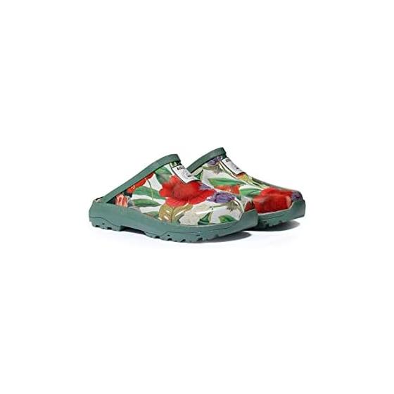 AIGLE Women s [Official] Korey Print Clog Rain Shoes