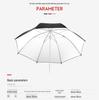 Black & White Reflective Photography Umbrella - Studio & Outdoor Parabolic Diffuser