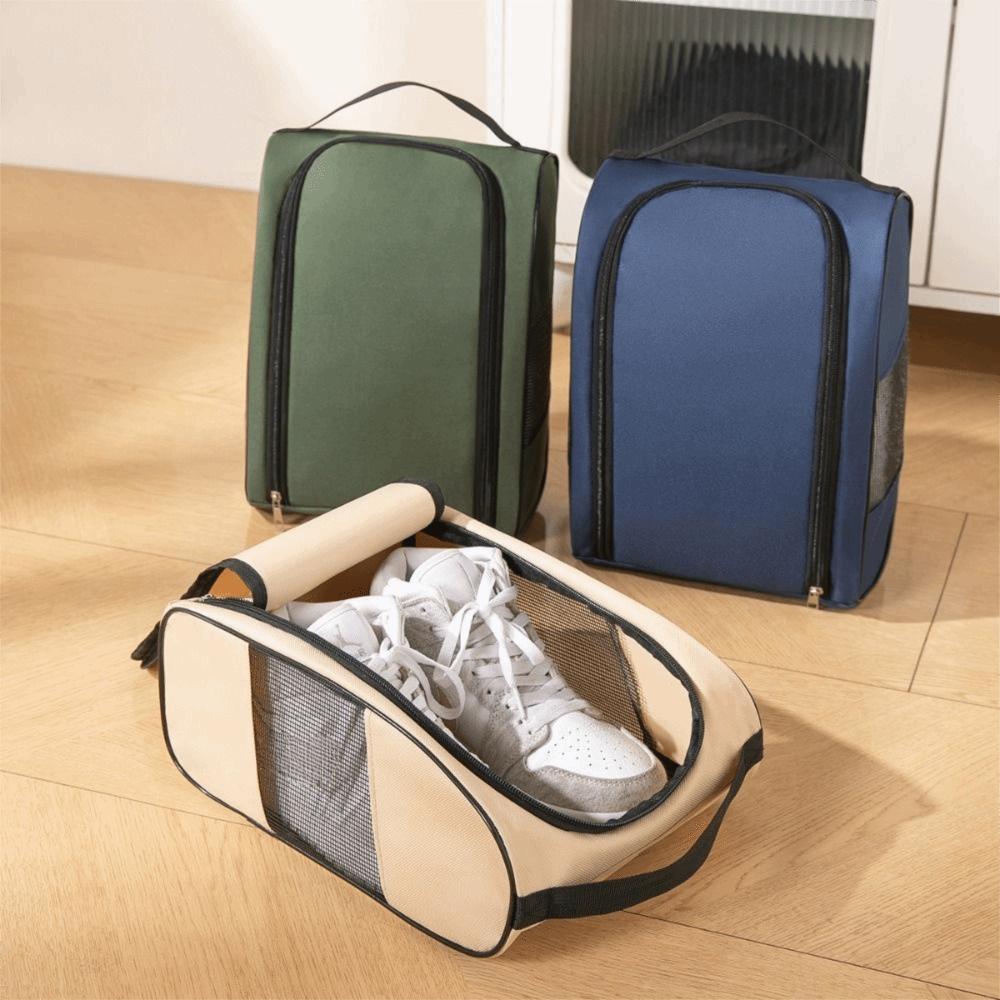 Breathable Shoe Storage Bag Oxford Cloth Travel Slipper Handbag  Business Travel