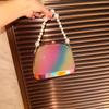 Niche Design Women'S Small Square Bag High Quality Pearl Wrist Celebrity Dinner Acrylic Clutch Bag