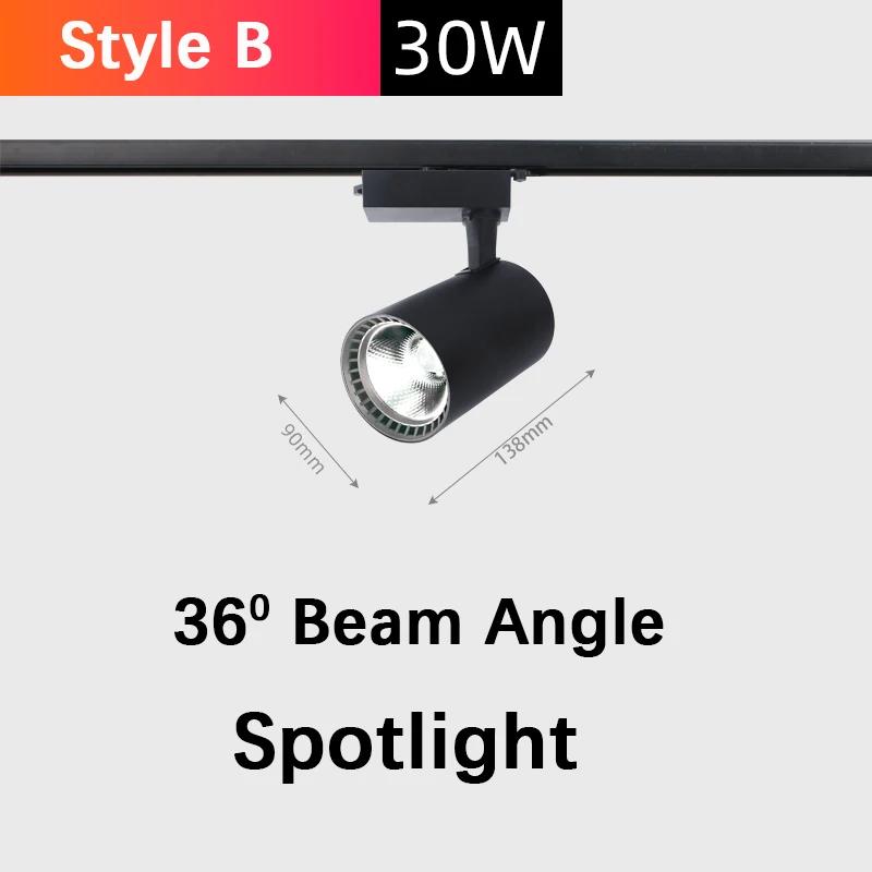 LED Track Light Anti-Glare Spotlight 110-265V 10-30W Warm White Cool White Natural White COB Chip Indoor Outdoor For Home Modern