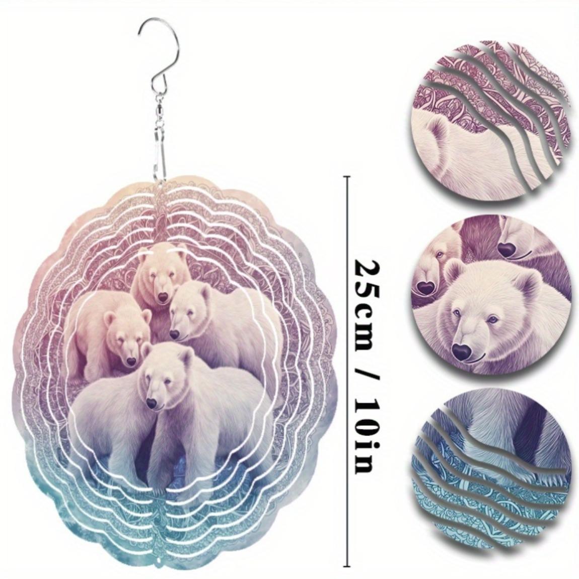 

10 Inch Hanging Wind Chime for Outdoor Garden Decor Dynamic Design with 360 Hook Perfect for Spring and Summer Lawn Decoration 01A