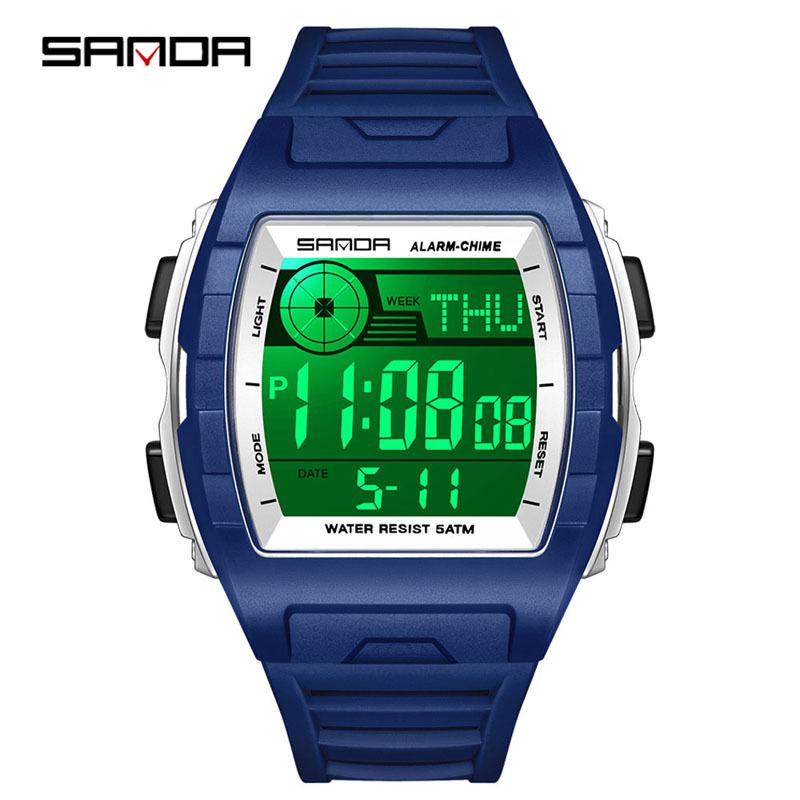 SANDA Multi-Functional Big Dial Watch with Alarm, Snooze, Countdown for Junior & Senior High School Students