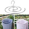 Rotating Quilt Sheet Hanger Round Spirals Clothes Pole Blanket Hanger Spirals Drying Rack  Outdoor