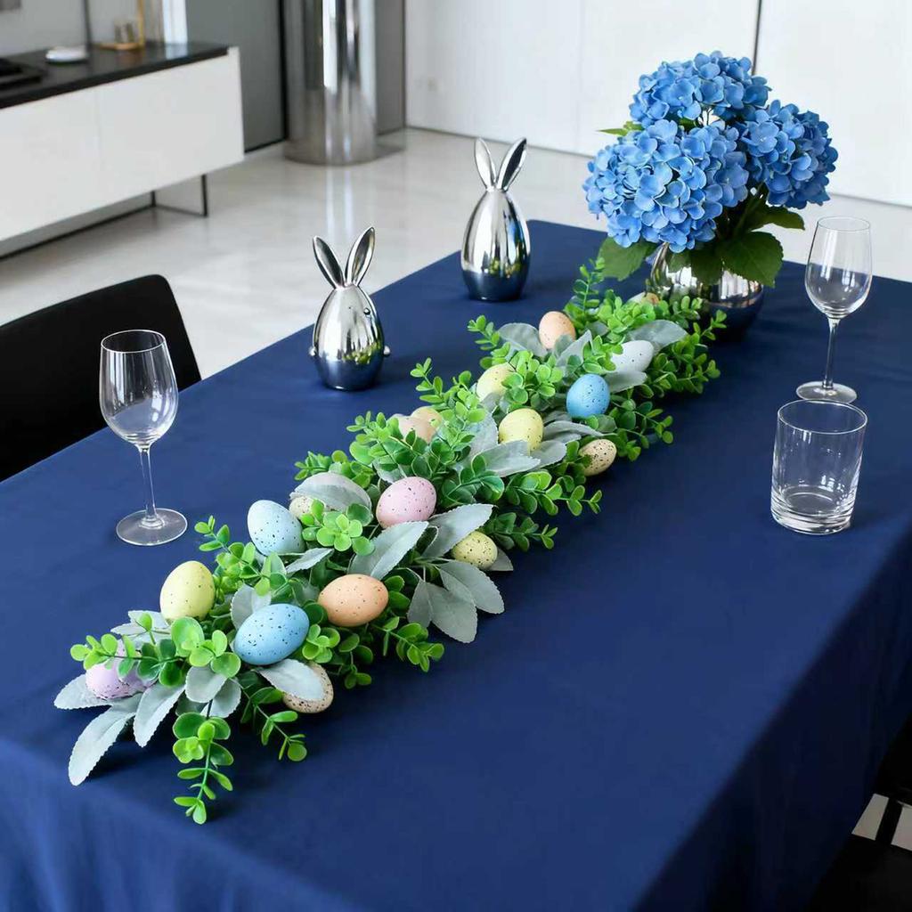 55cm Påskägg Dekoration Prydnad För Bordsyta Rotting Festival Fest Matsalsbord Påskägg Dekoration