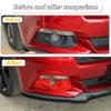 Red Front Fog Light Lamp Cover Trim Bezel for Ford Mustang 2015-2017 Accessories