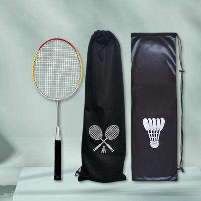 Große Tennisschlägertasche mit Kordelzugtasche, Schutzhülle für Badminton-Schläger