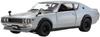 Kyosho Original Nissan Skyline 2000 Silver Finished Product KS08255S 1/18 GT-R (KPGC110)