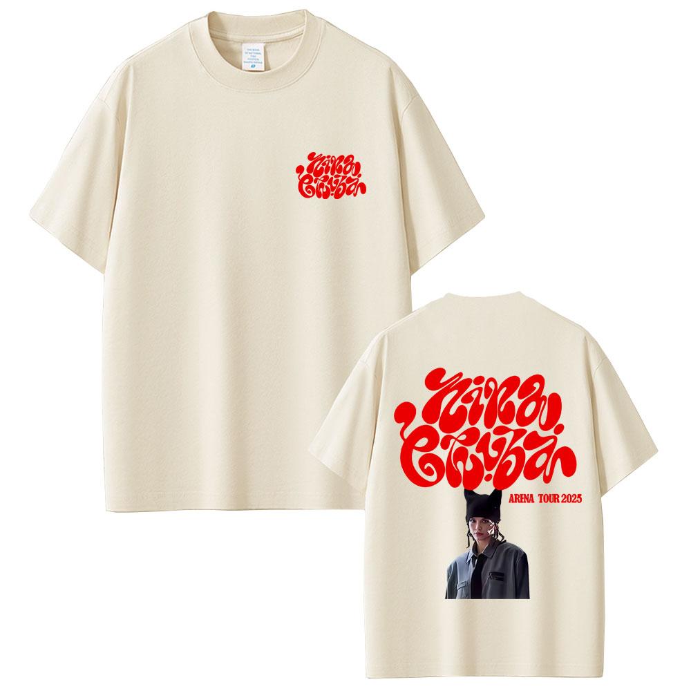 

2025 Summer Vintage Washed Nina Chuba Arena Tour Hot Sale Men Women Fashion Loose High Quality 100% Pure Cotton Printed T-shirt S