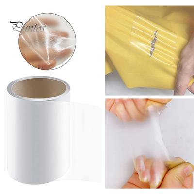 1 Rolle Reparaturflicken-Set, hochviskoses, wasserdichtes, transparentes TPU-Klebeband, professionelle Reparatur selbstklebender Flicken für aufblasbares Spielzeug-Schwimmbecken