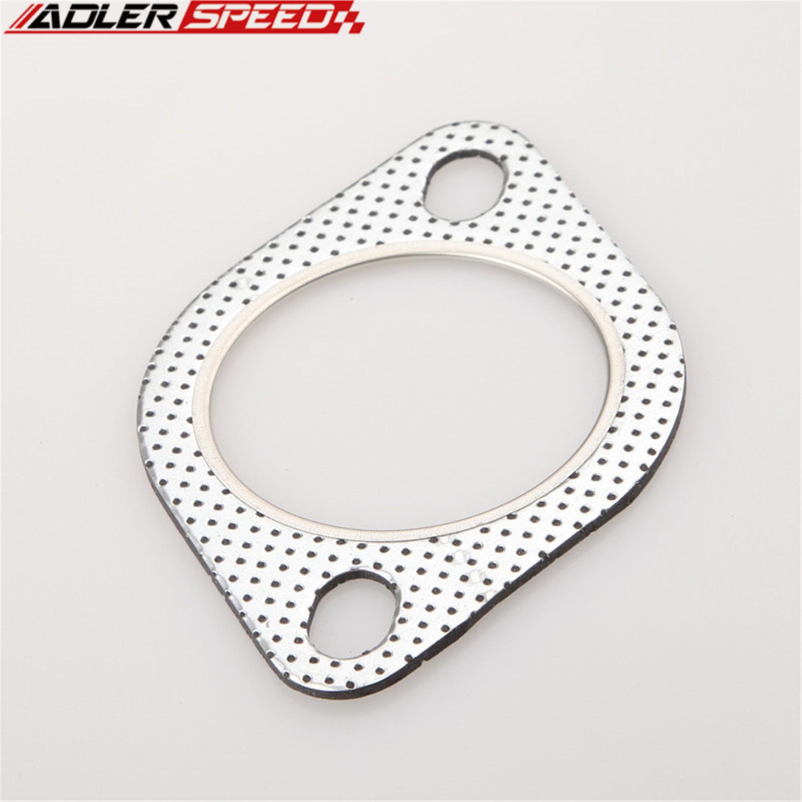 2 Bolt 2.5  Inch ID 304 Stainless Steel Exhaust Downpipe Flange W/ Gasket Gasket