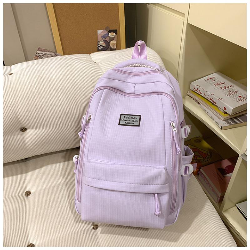 School Bag New High Value Fresh Sweet Candy Color Backpack Junior High School Students Lightweight Travel Backpack