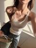 Women's Korean-Style Slim Fit White Sleeveless Vest - Summer Inner Wear
