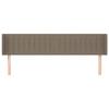 VidaXL Headboard with Ears Taupe 203x16x78-88 Cm Fabric3119032
