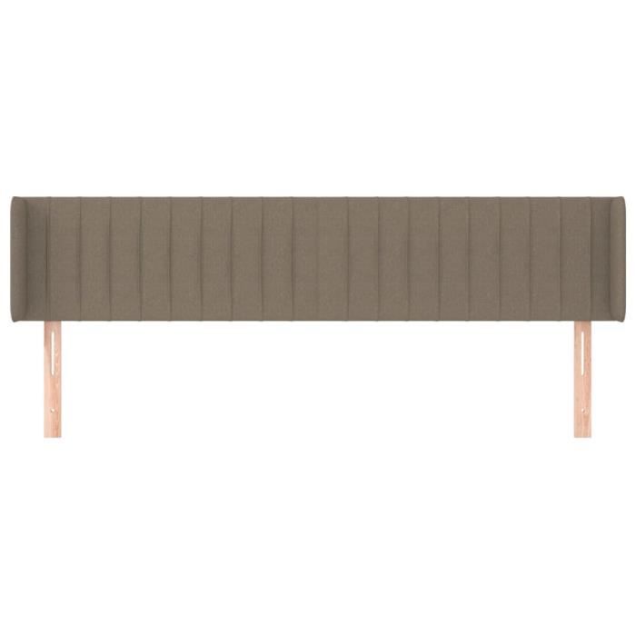 VidaXL Headboard with Ears Taupe 203x16x78-88 Cm Fabric3119032