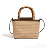 Niche design woven handbag bag women's bag 2025 new trendy fashion beach bag foreign style crossbody straw bag