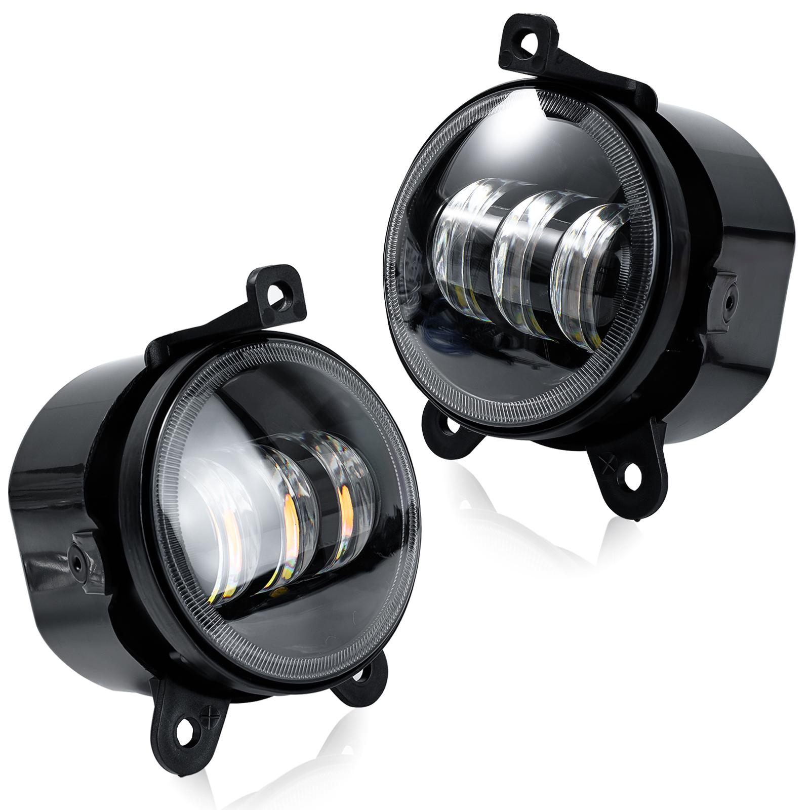 

Белые Янтарные Canbus Светодиодные Противотуманные Фары Круглая Лампа Для Lada Priora Chevrolet Niva Chevrolet Matiz Авто Автомобиль Бампер Противотуманная Фара Водонепроницаемая чёрный