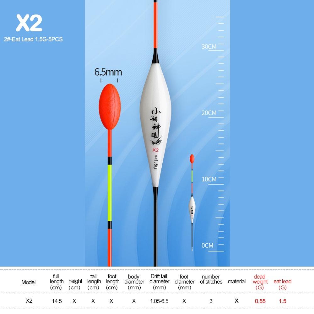 5pcs Eye-catching Triangle Tail Floats Bobbers Slip Drift Tube Fishing Floats  Fishing